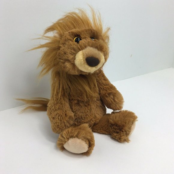 Ty Cuddlys Collection Plush Leon Lion Stuffed Animal 8" Brown Gritter Eyes New - Picture 2 of 12